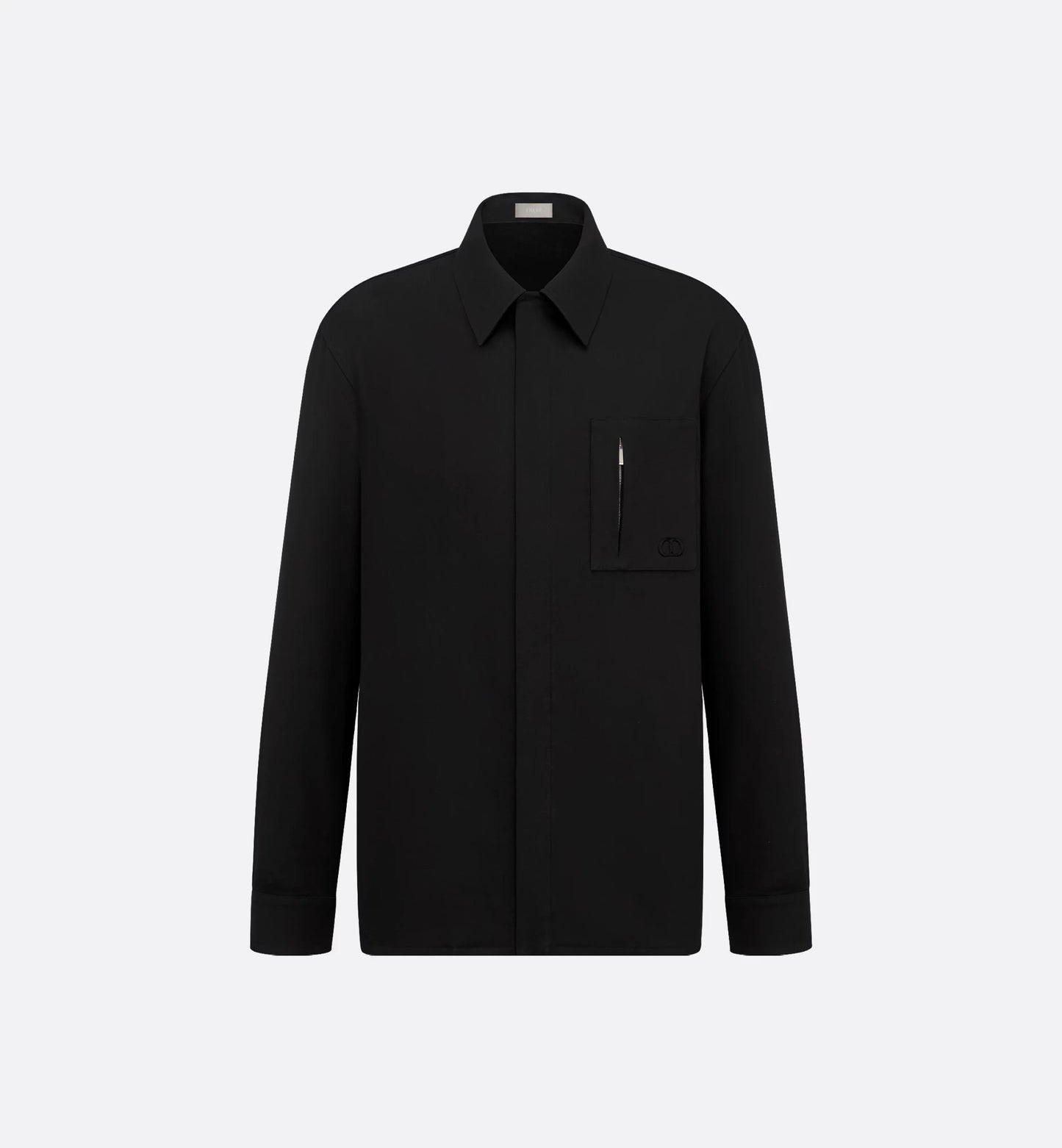 Dior Zipped Shirt with CD Icon Embroidery
