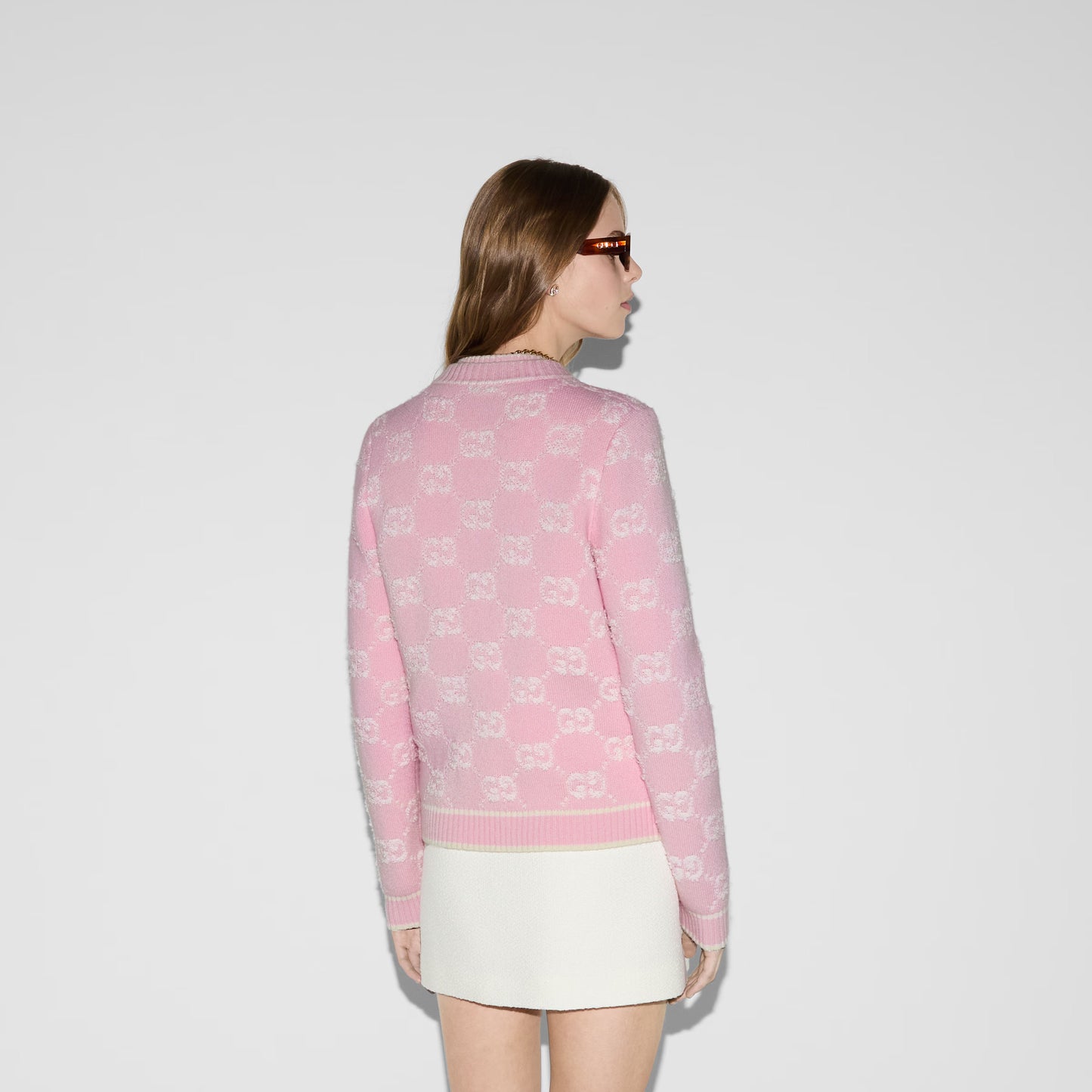 Gucci GG Wool Bouclé Jacquard Cardigan