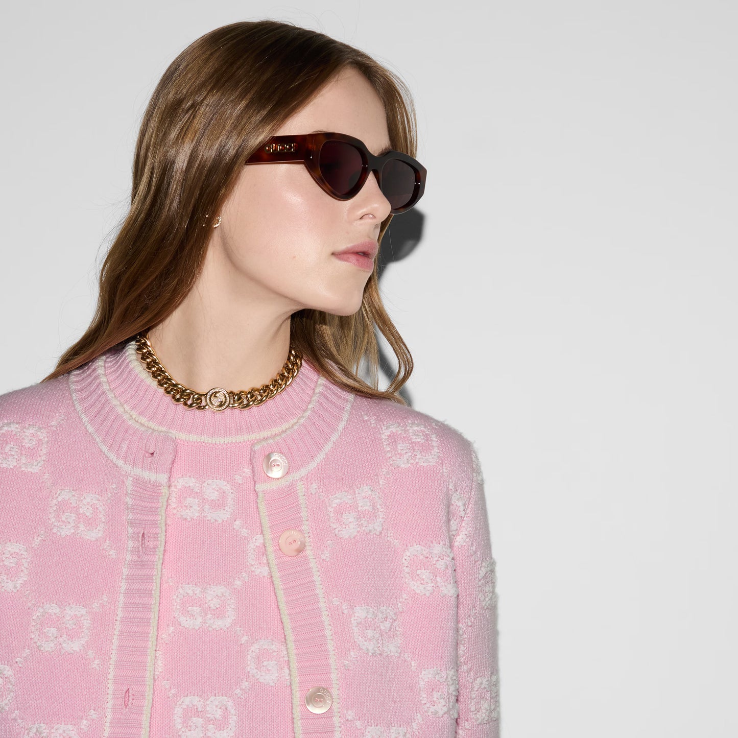 Gucci GG Wool Bouclé Jacquard Cardigan