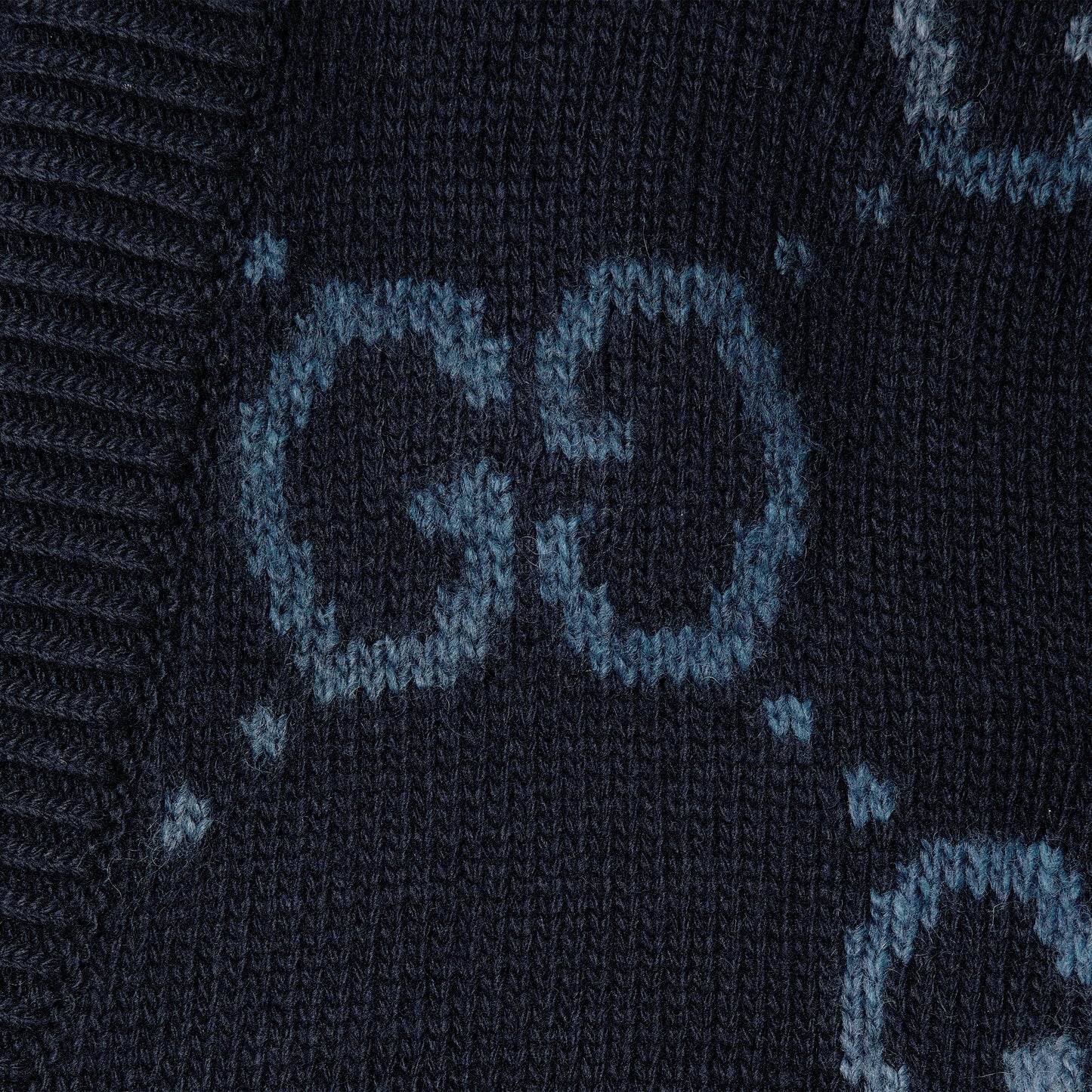 Wool Cardigan With GG Intarsia