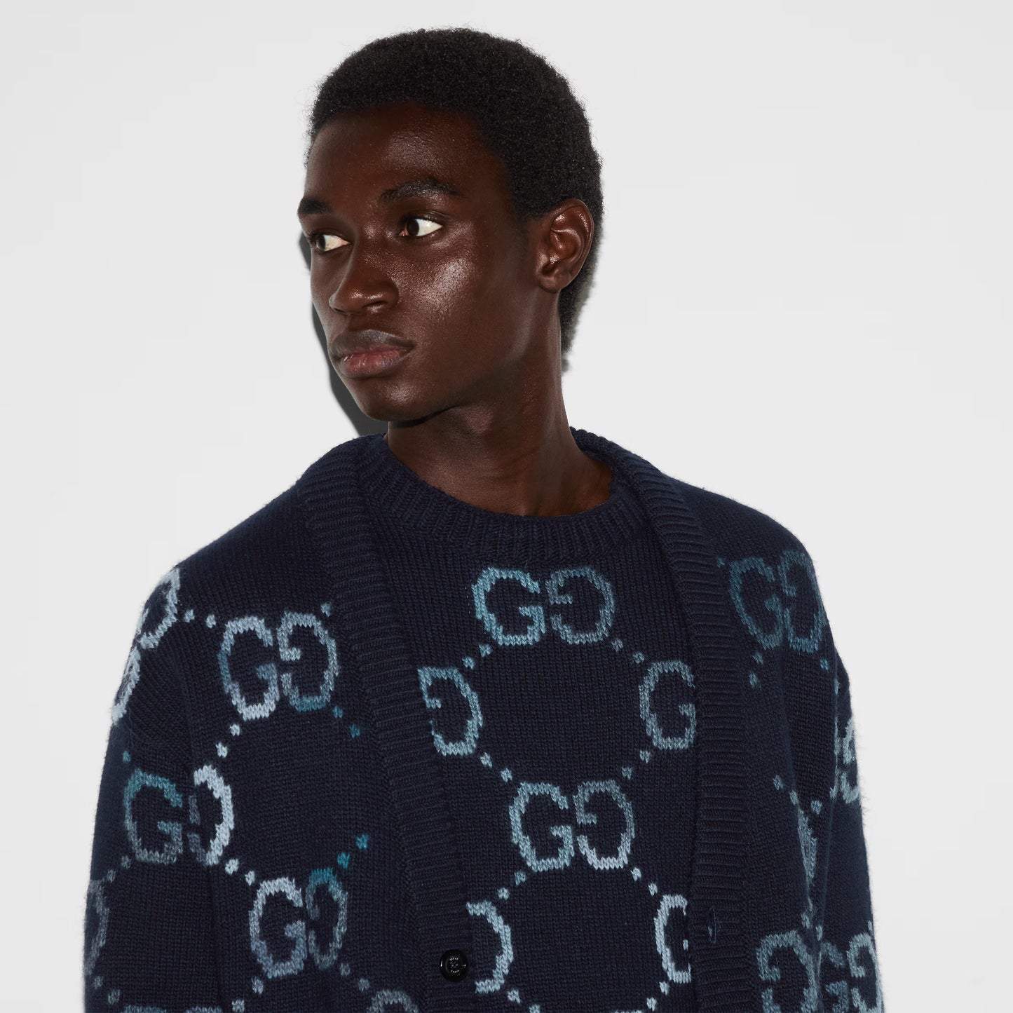 Gucci Wool Sweater With GG Intarsia