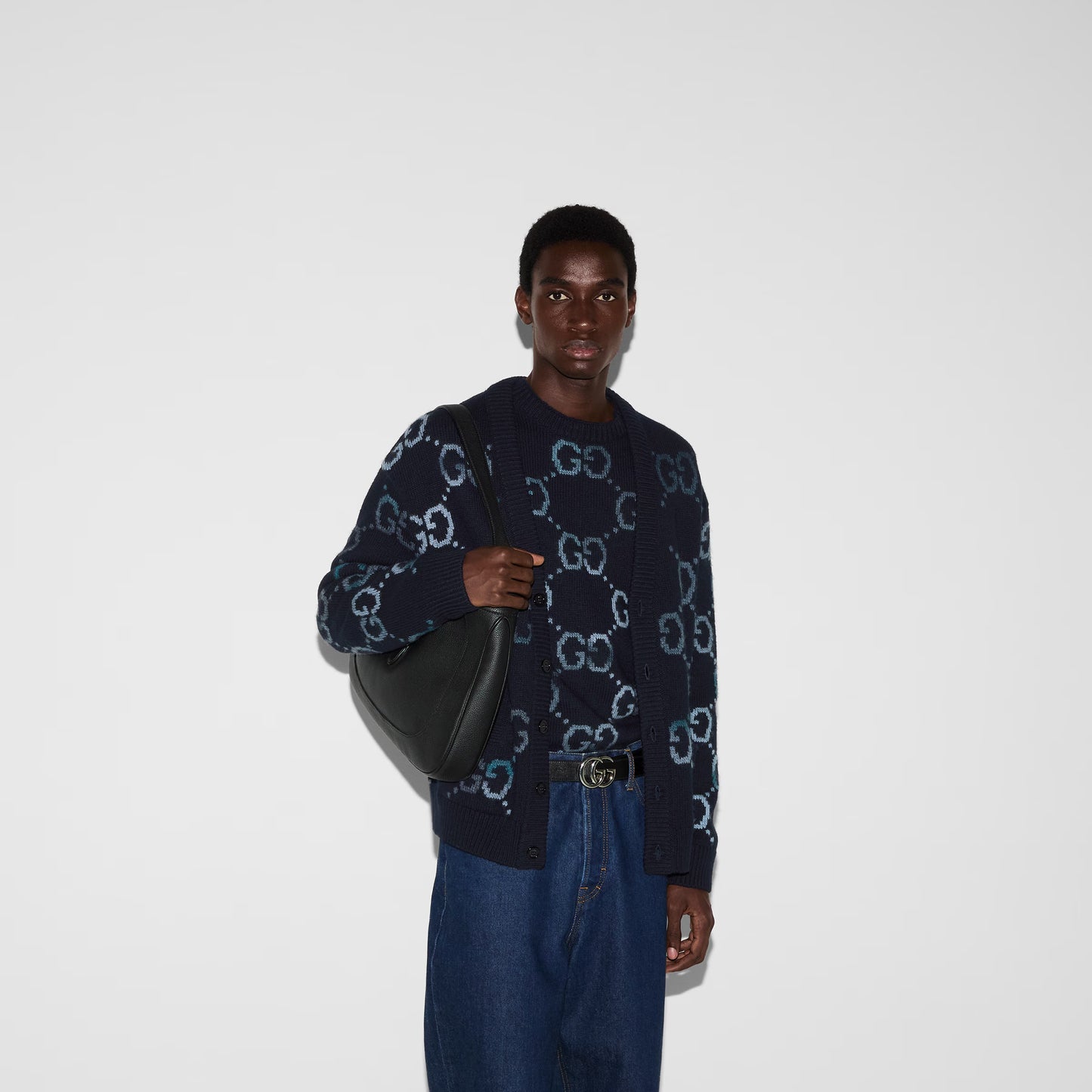 Gucci Wool Sweater With GG Intarsia