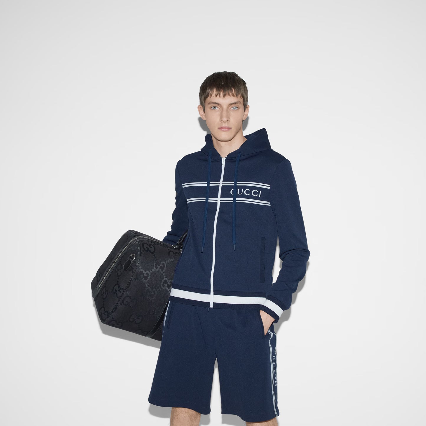 Gucci Technical Jersey Hooded Sweatshirt