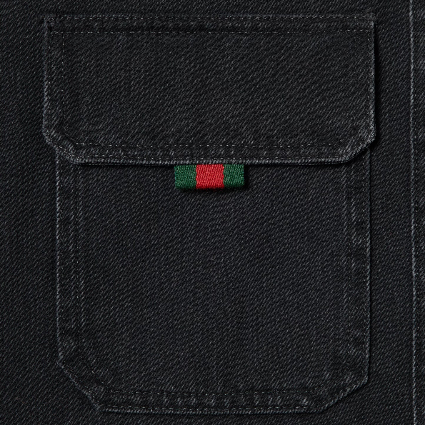 Gucci Denim Shirt With Gucci Embroidery