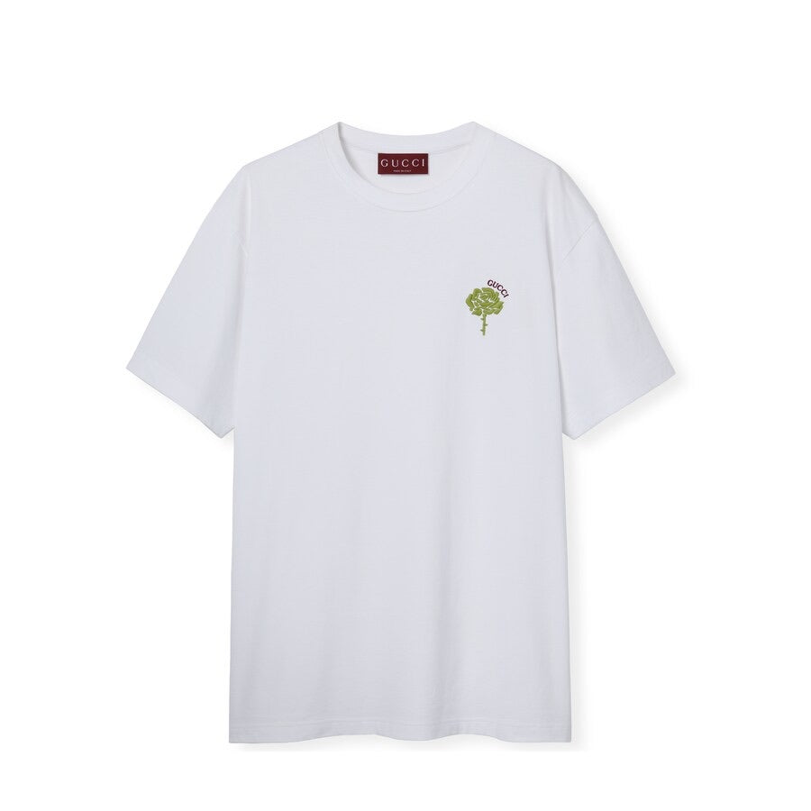 Gucci Cotton Jersey T-shirt With Embroidery