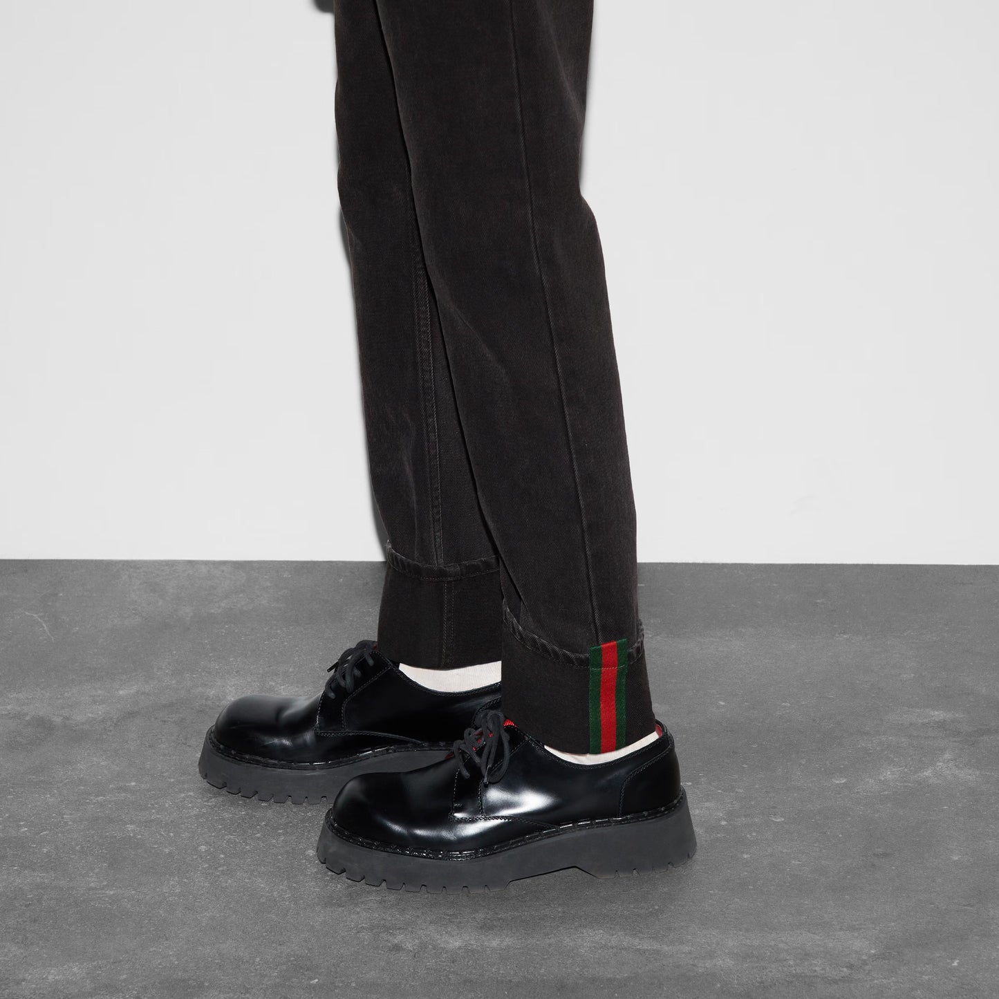 Gucci Denim Pant With Web