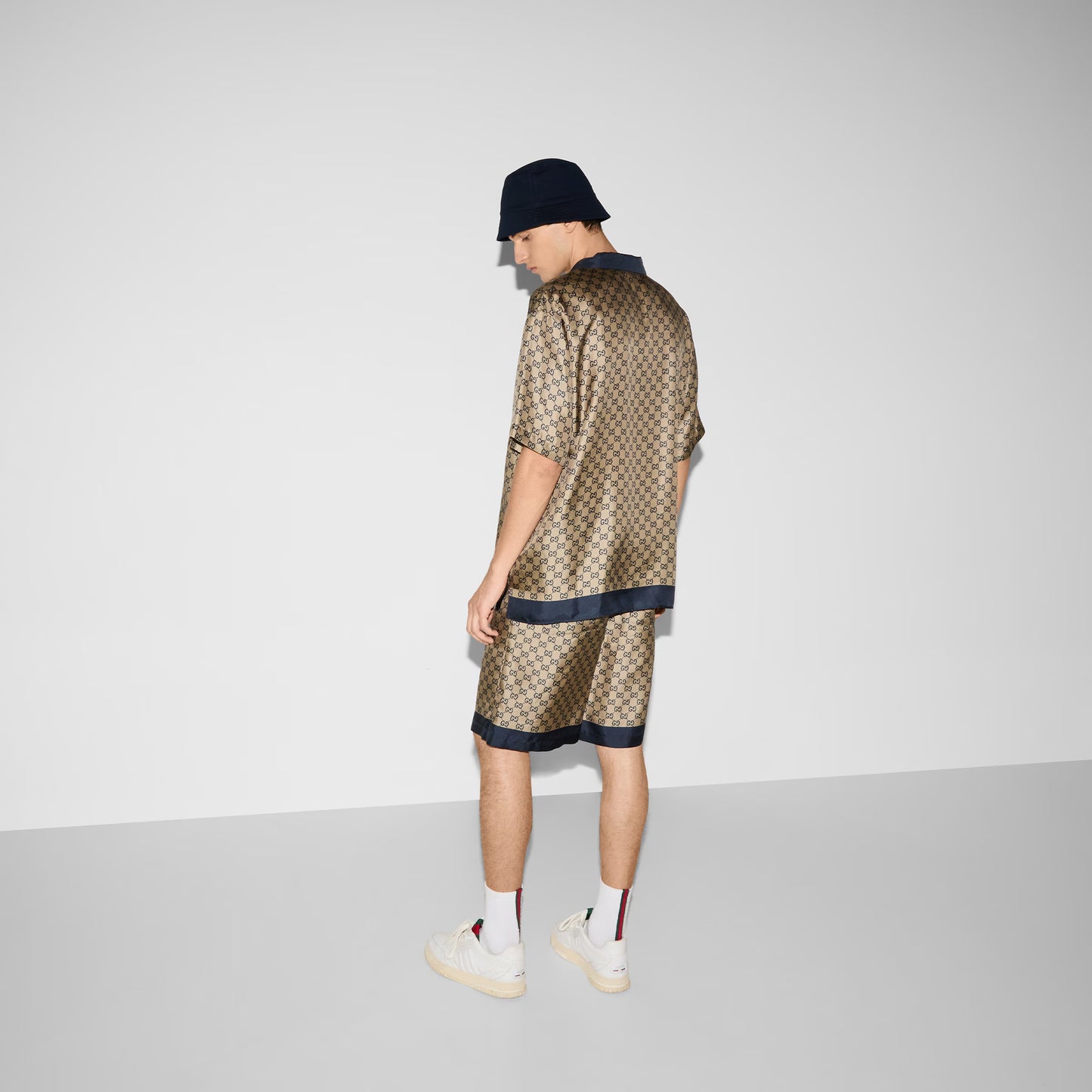 Gucci Printed Silk Twill Shorts