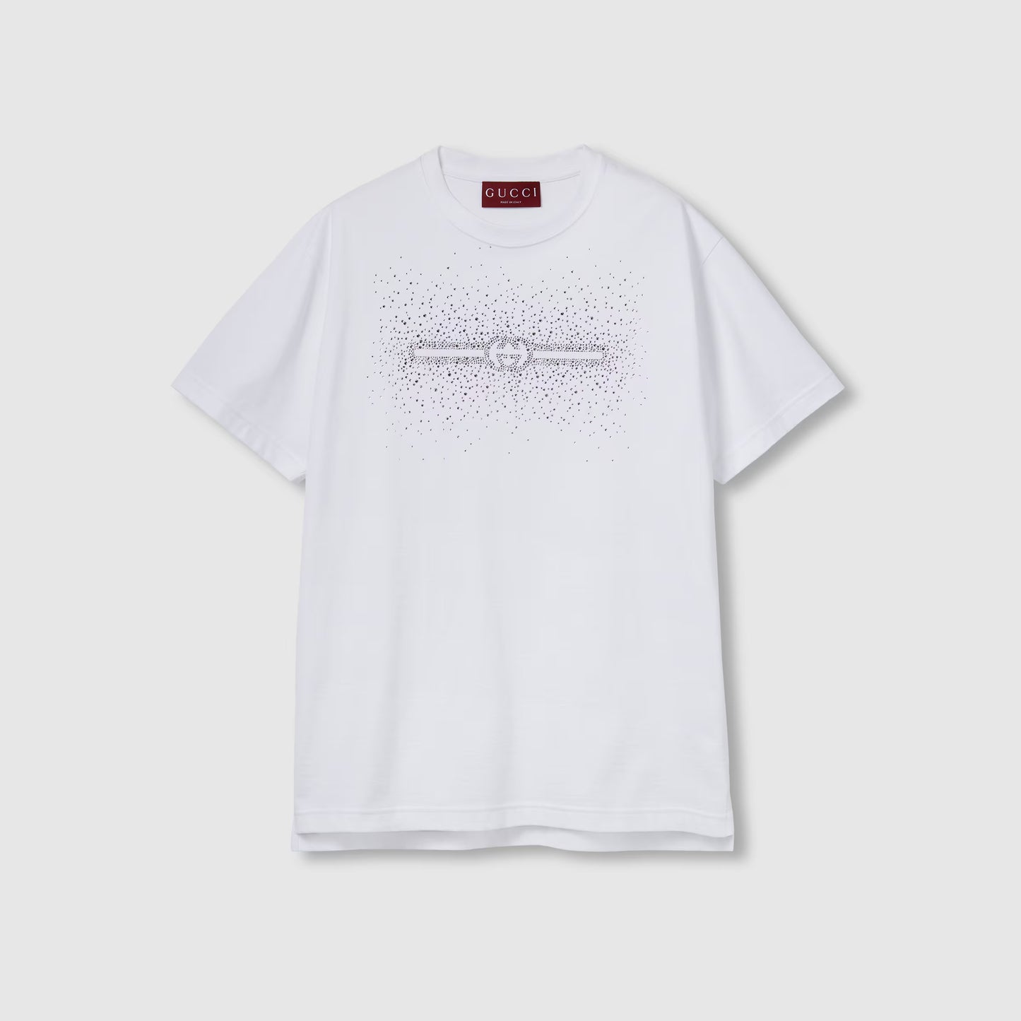 Guuci Cotton Jersey T-shirt With Interlocking G