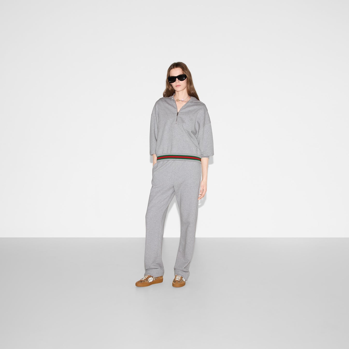 Gucci Cotton Jersey Jogging Pant With Web