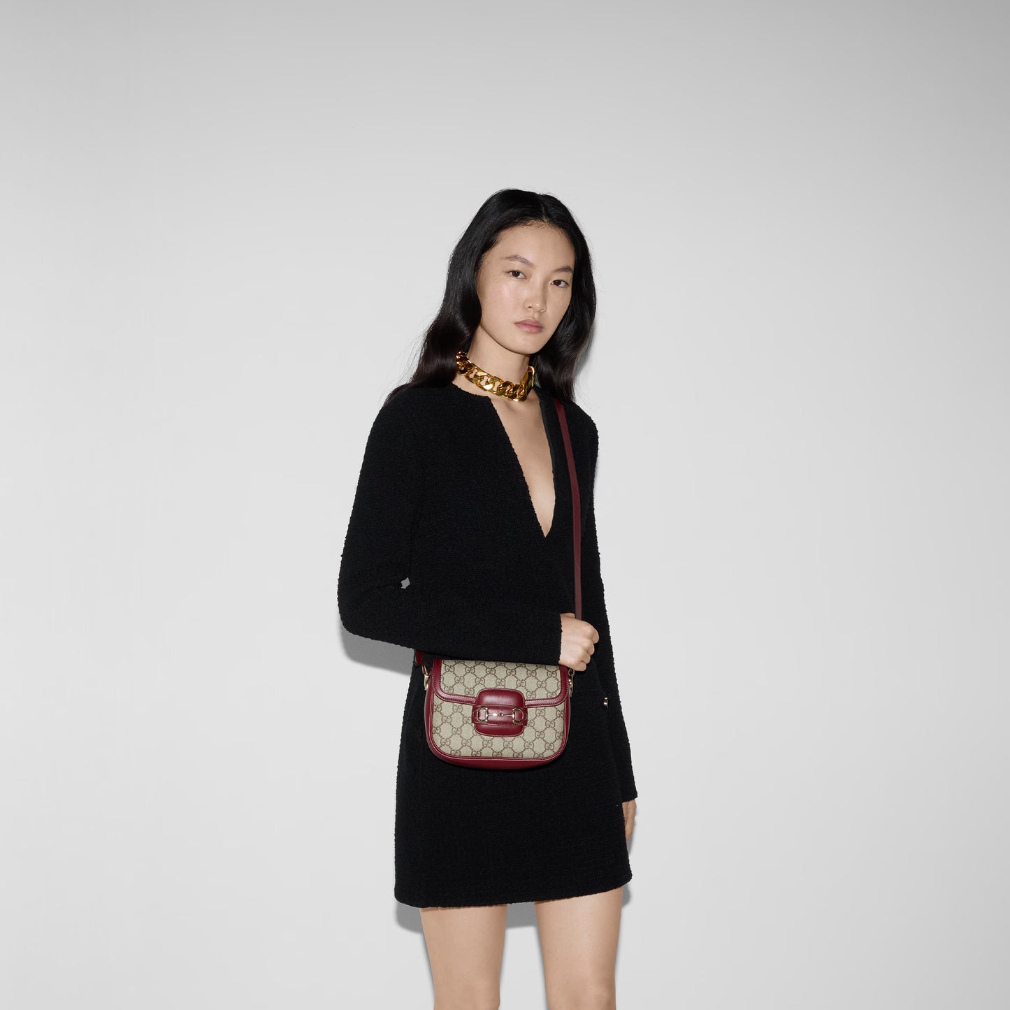 Gucci Horsebit 1955 Soft Small Shoulder Bag