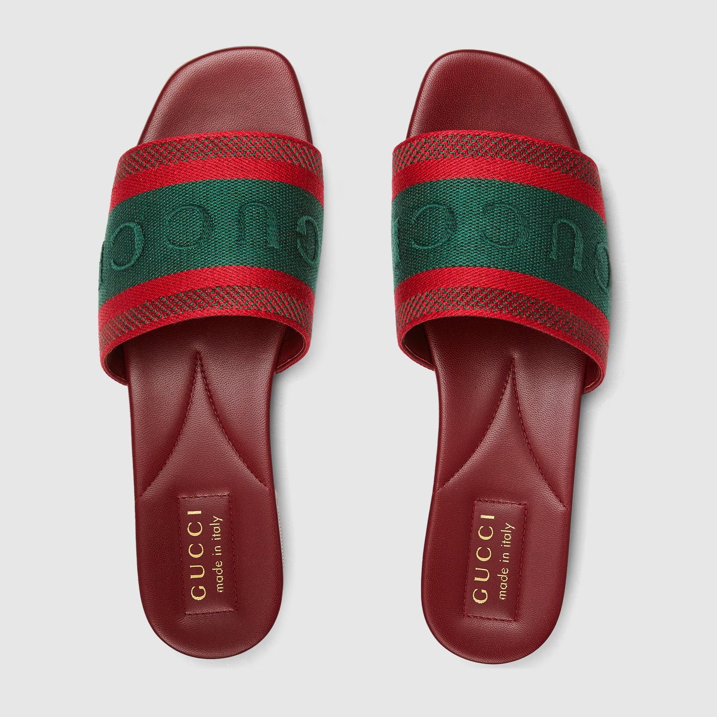 Women's Gucci Slide Sandal With Web