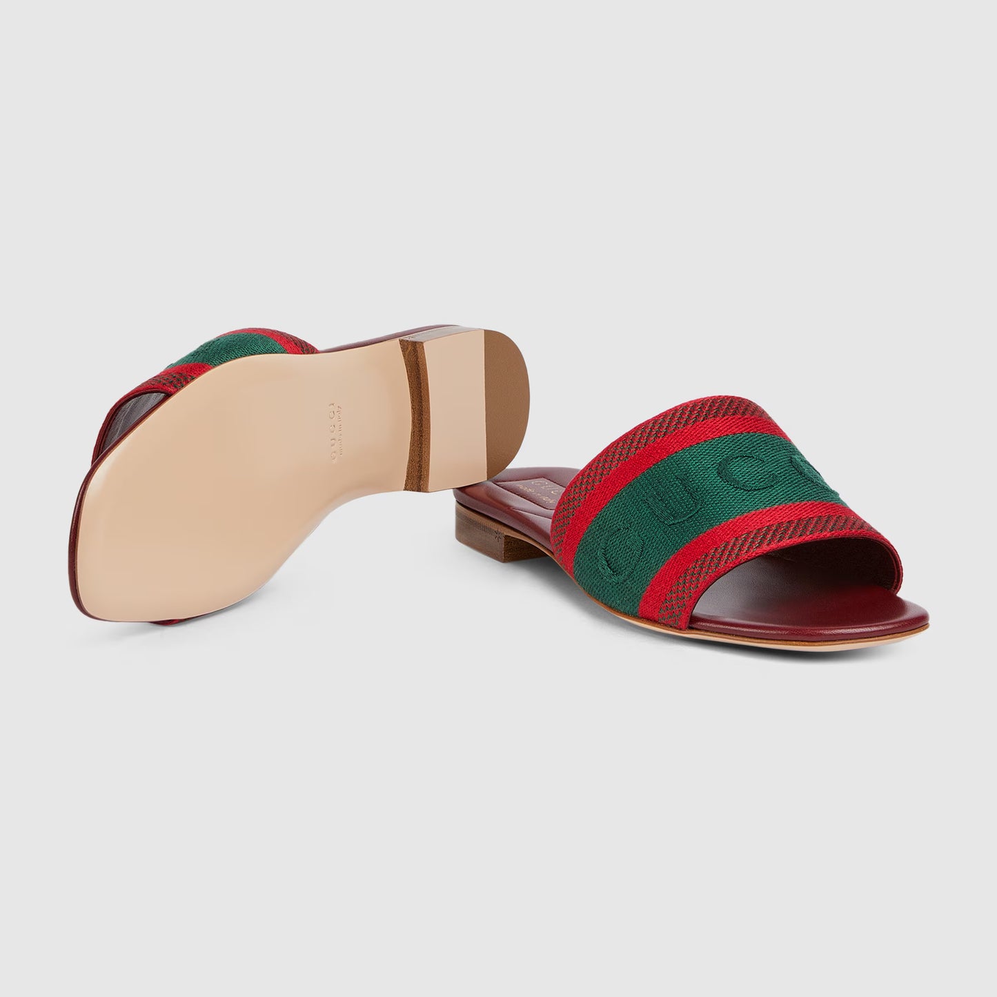 Women's Gucci Slide Sandal With Web
