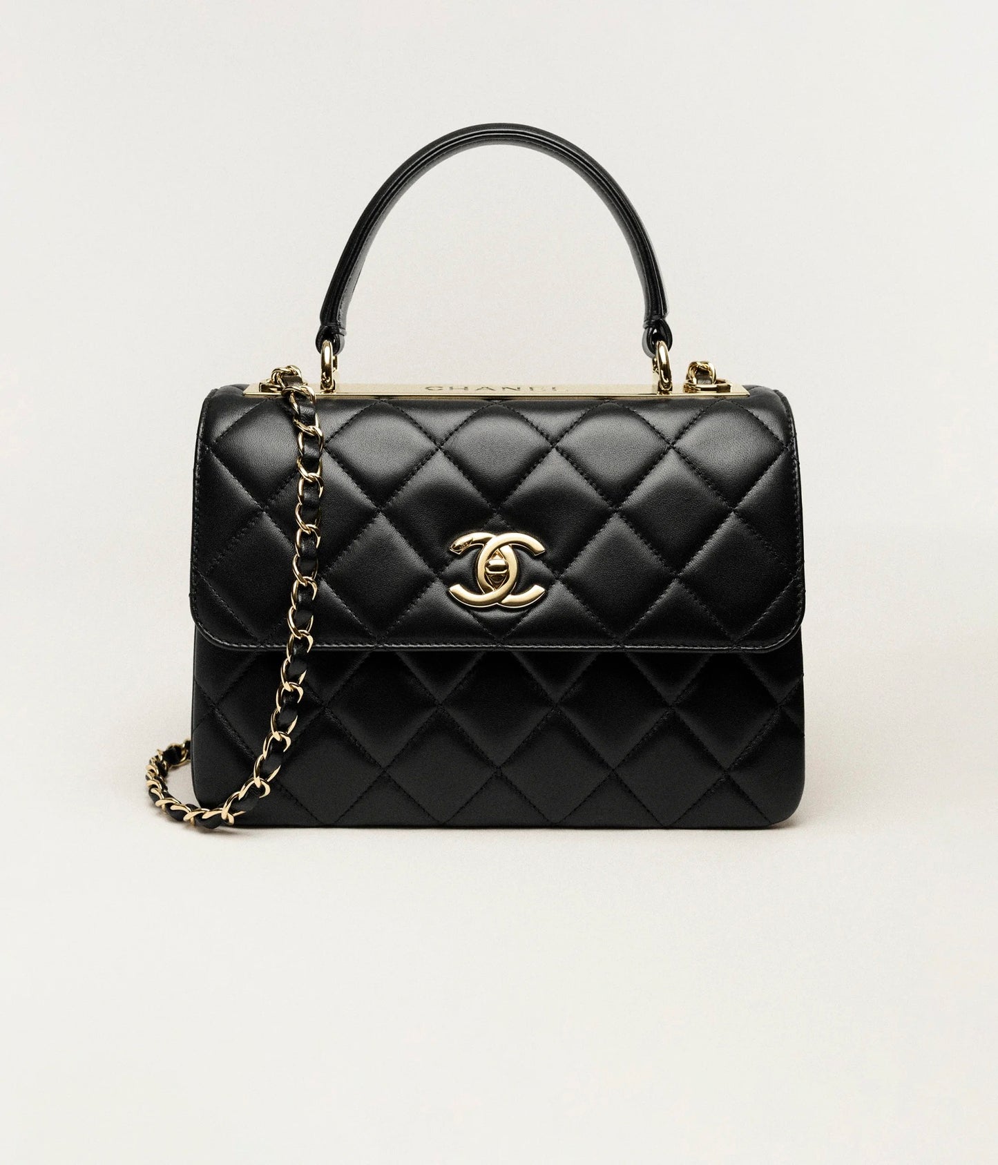 Chanel Flap Bag with Top Handle Lambskin