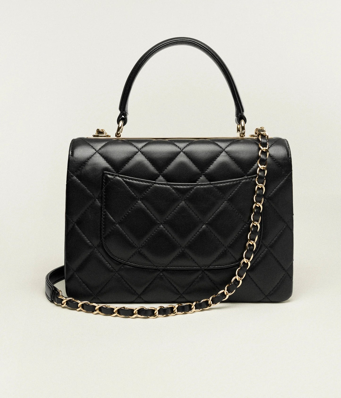 Chanel Flap Bag with Top Handle Lambskin