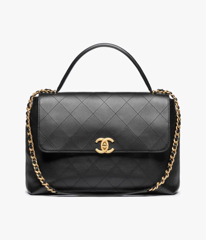 Chanel Maxi Flap Bag With Top Handle