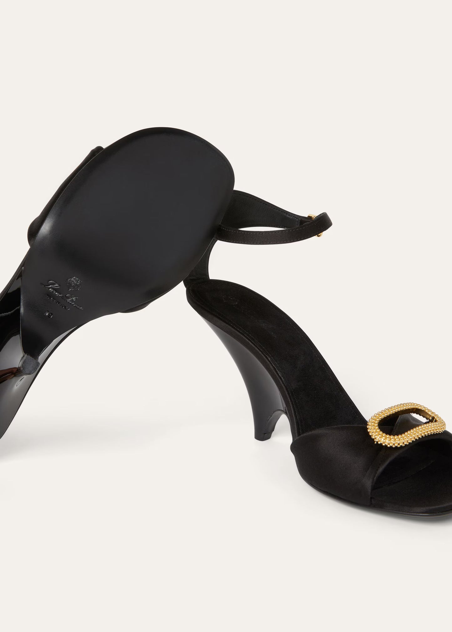 Loro Piana Olympia Heeled Sandal