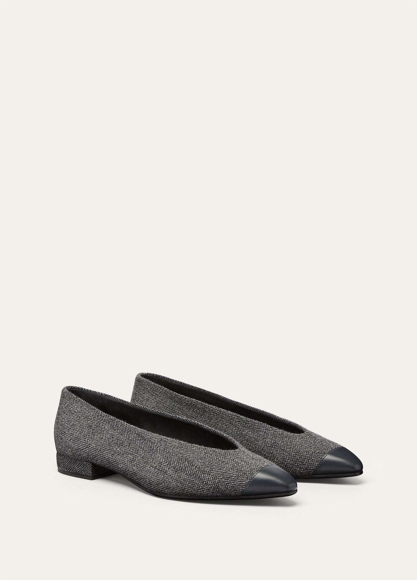 Loro Piana Rebecca Cap Toe Ballet Flat