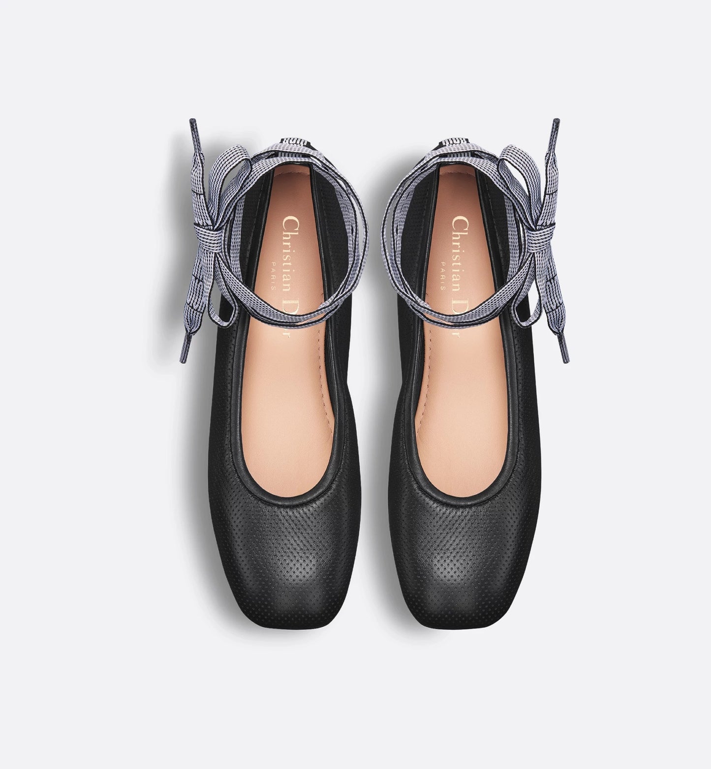 Dior D-Journey Lace-Up Ballet Flat