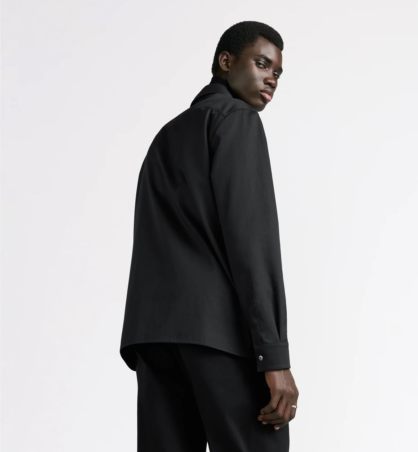 Dior Zipped Shirt with CD Icon Embroidery