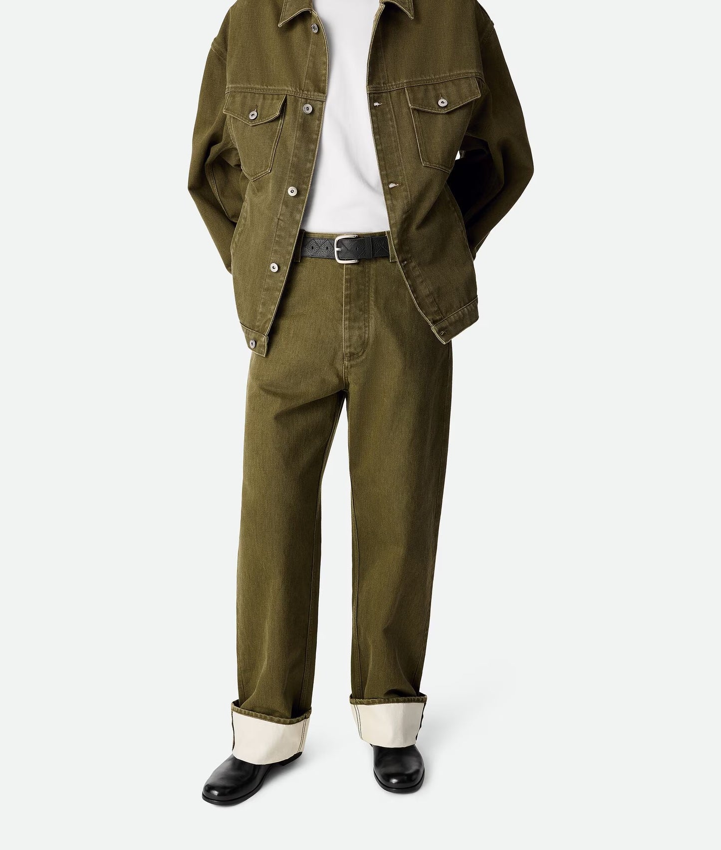 Bottega Veneta Colored Turned Up Jeans