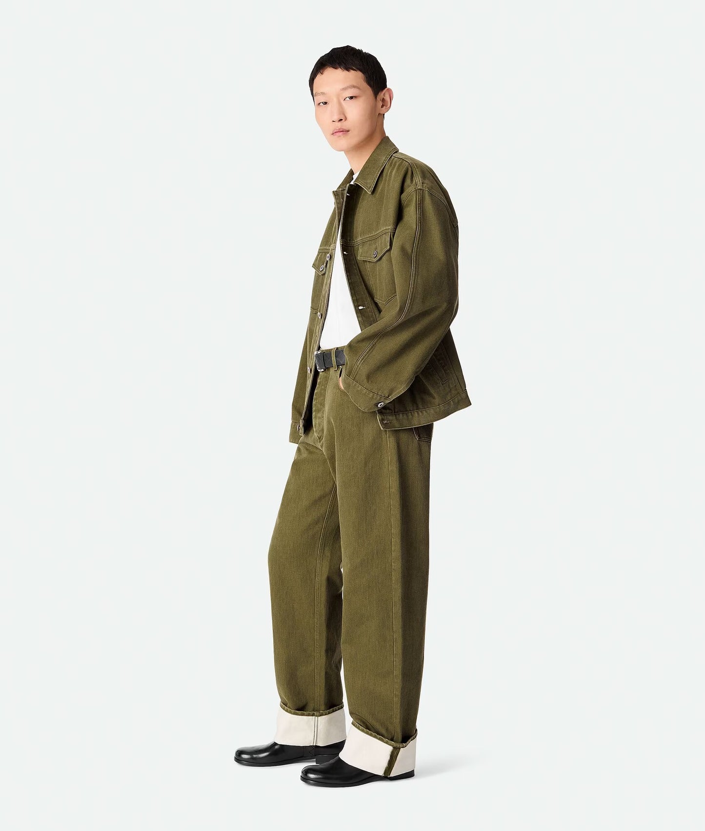 Bottega Veneta Colored Turned Up Jeans