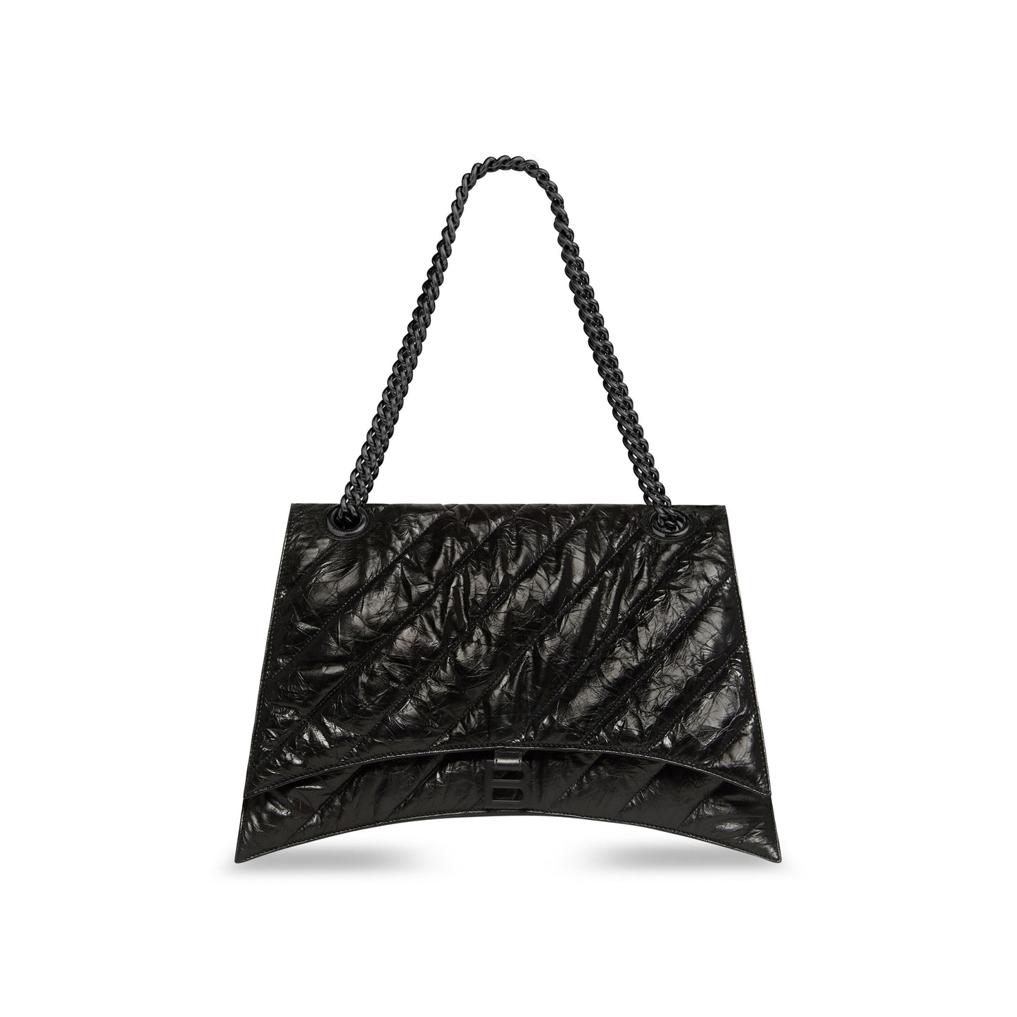 Balenciaga Crush Large Chain Bag Quilted in Black