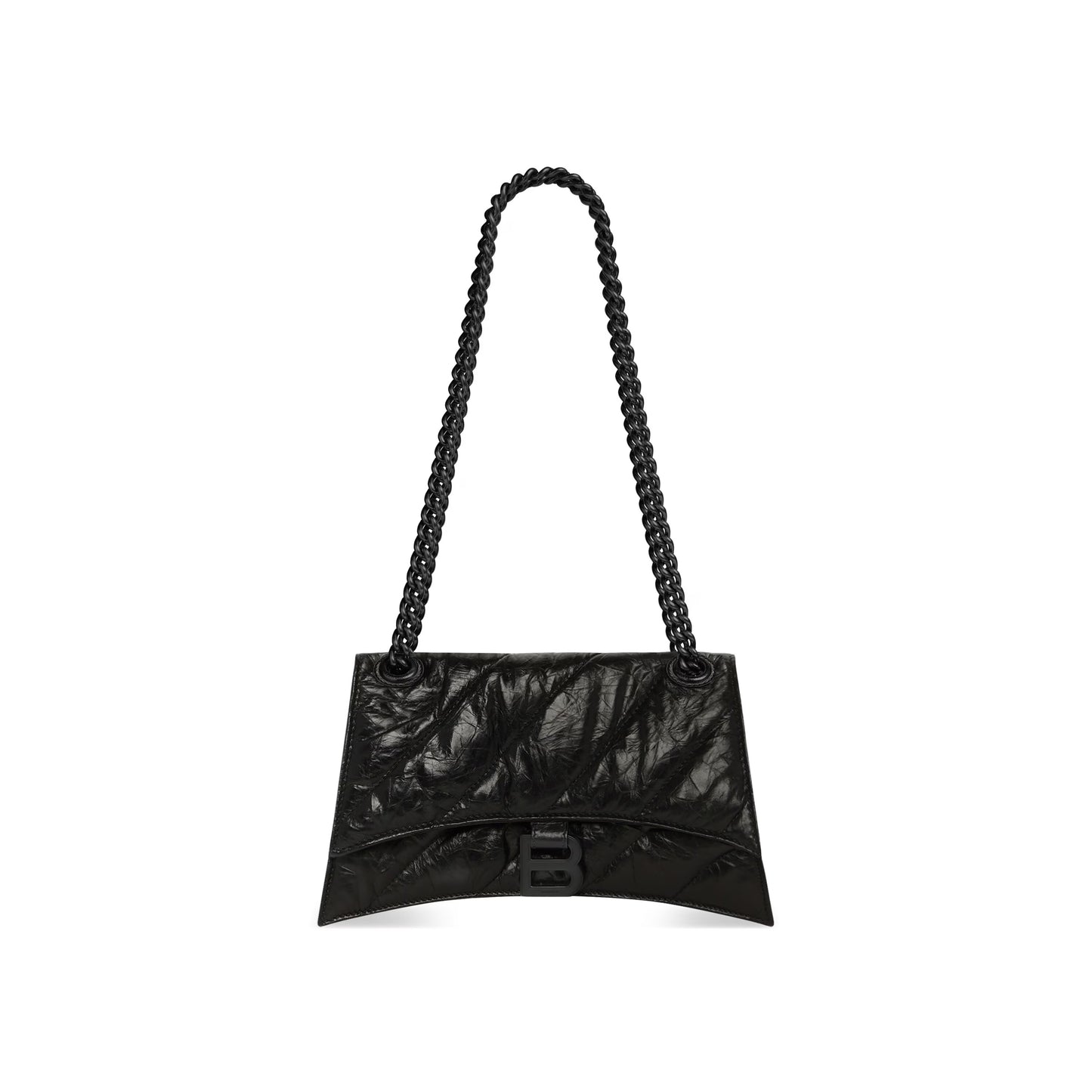 Balenciaga Crush Small Chain Bag Quilted in Black
