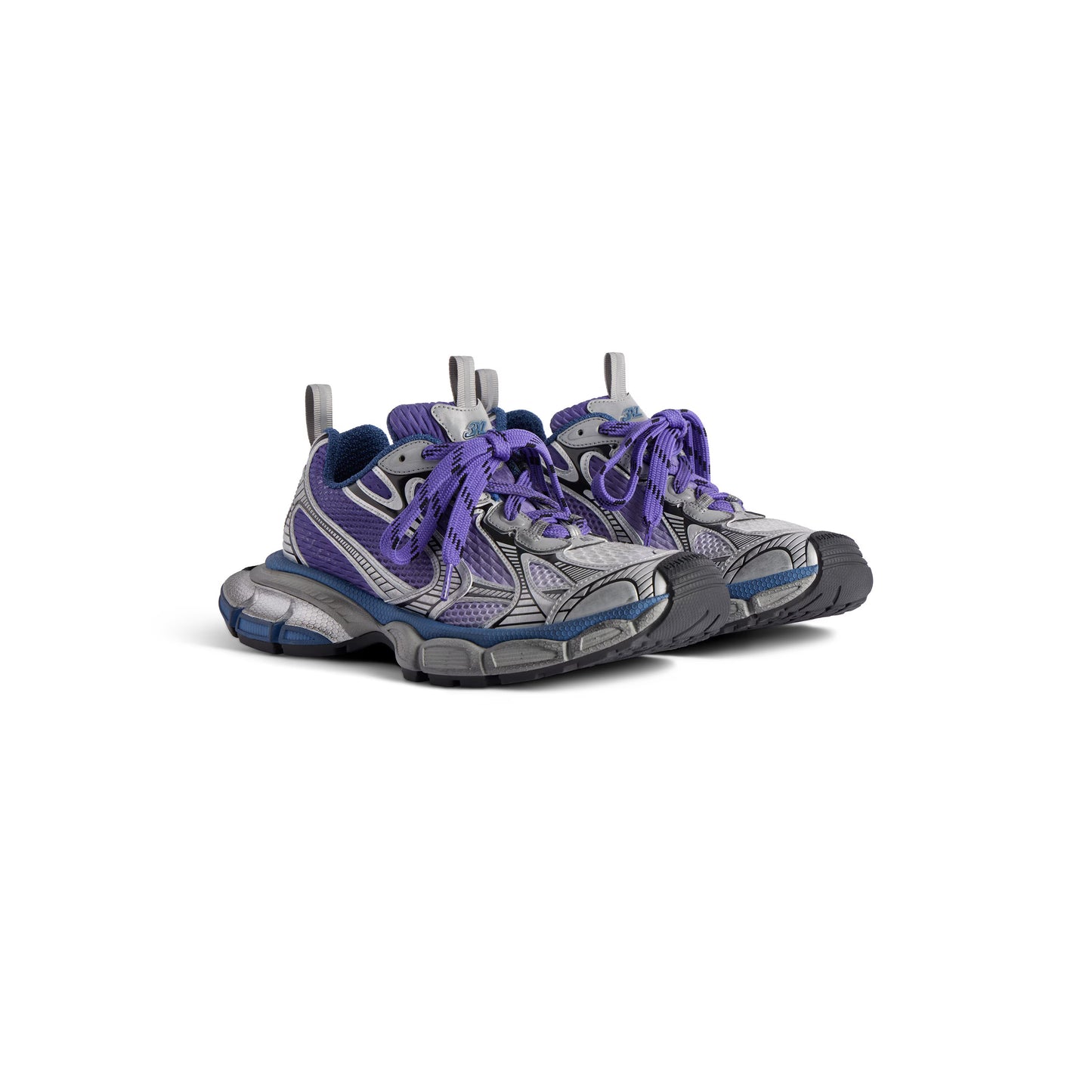 Women's Balenciaga 3XL Gradient Sneaker in Purple/Grey/Navy