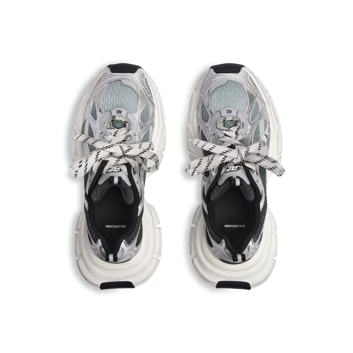 Women's Balenciaga 3XL Gradient Sneaker in Black/Grey/White