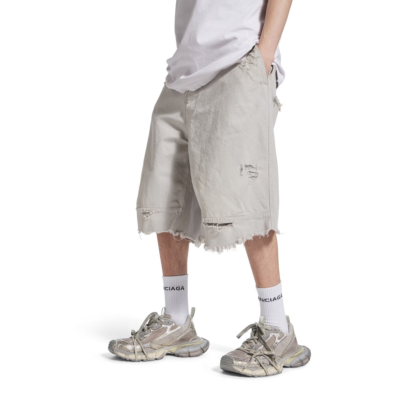 Men's Balenciaga 3xl Sneaker in Light Beige
