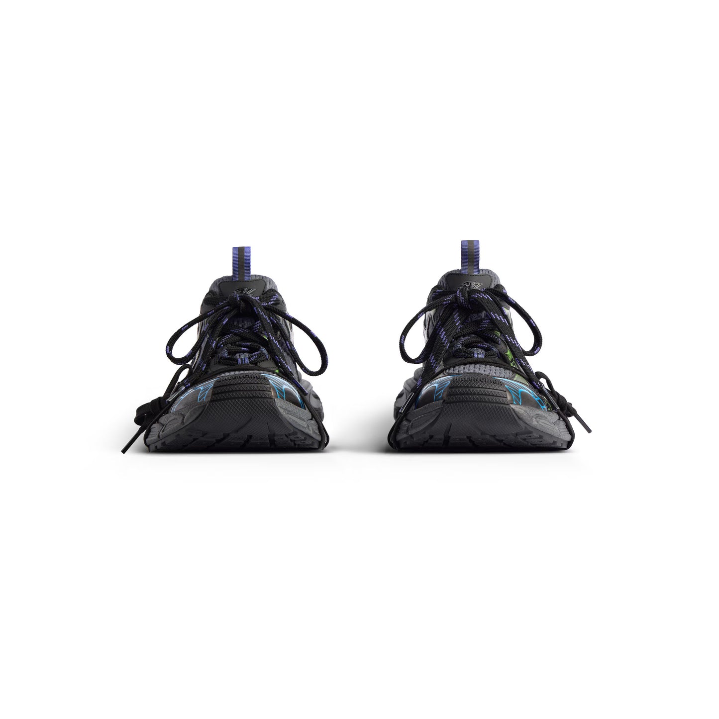 Women's Balenciaga Sneaker in Dark Green/Black/Blue/Green