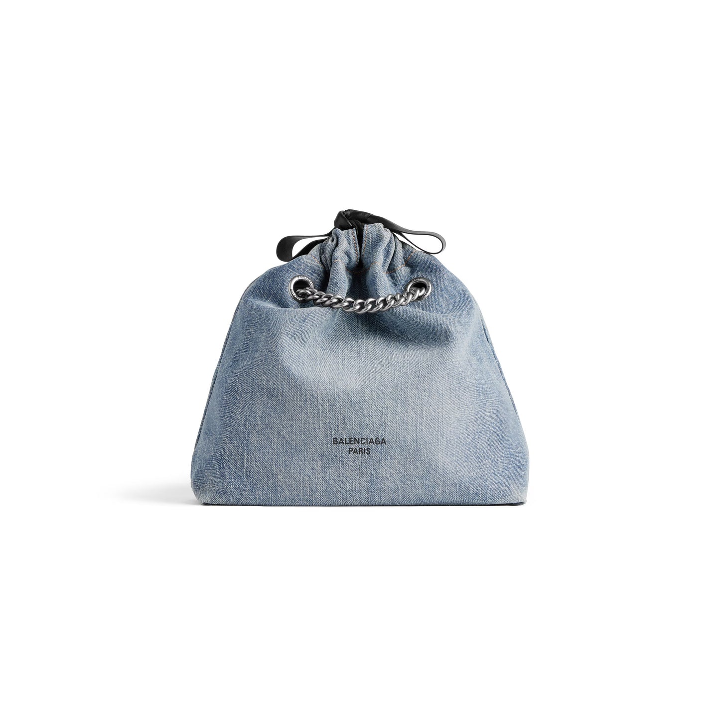 Balenciaga Crush Small Tote Bag Denim in Blue