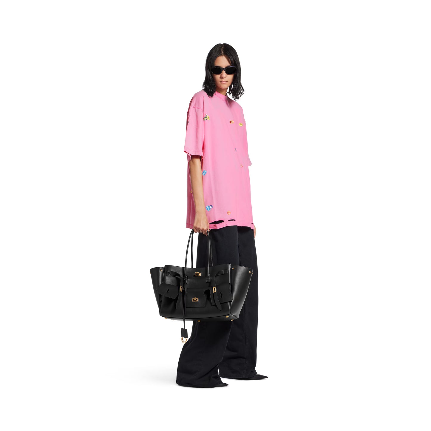 Balenciaga Fruity T-shirt Medium Fit in Faded Pink