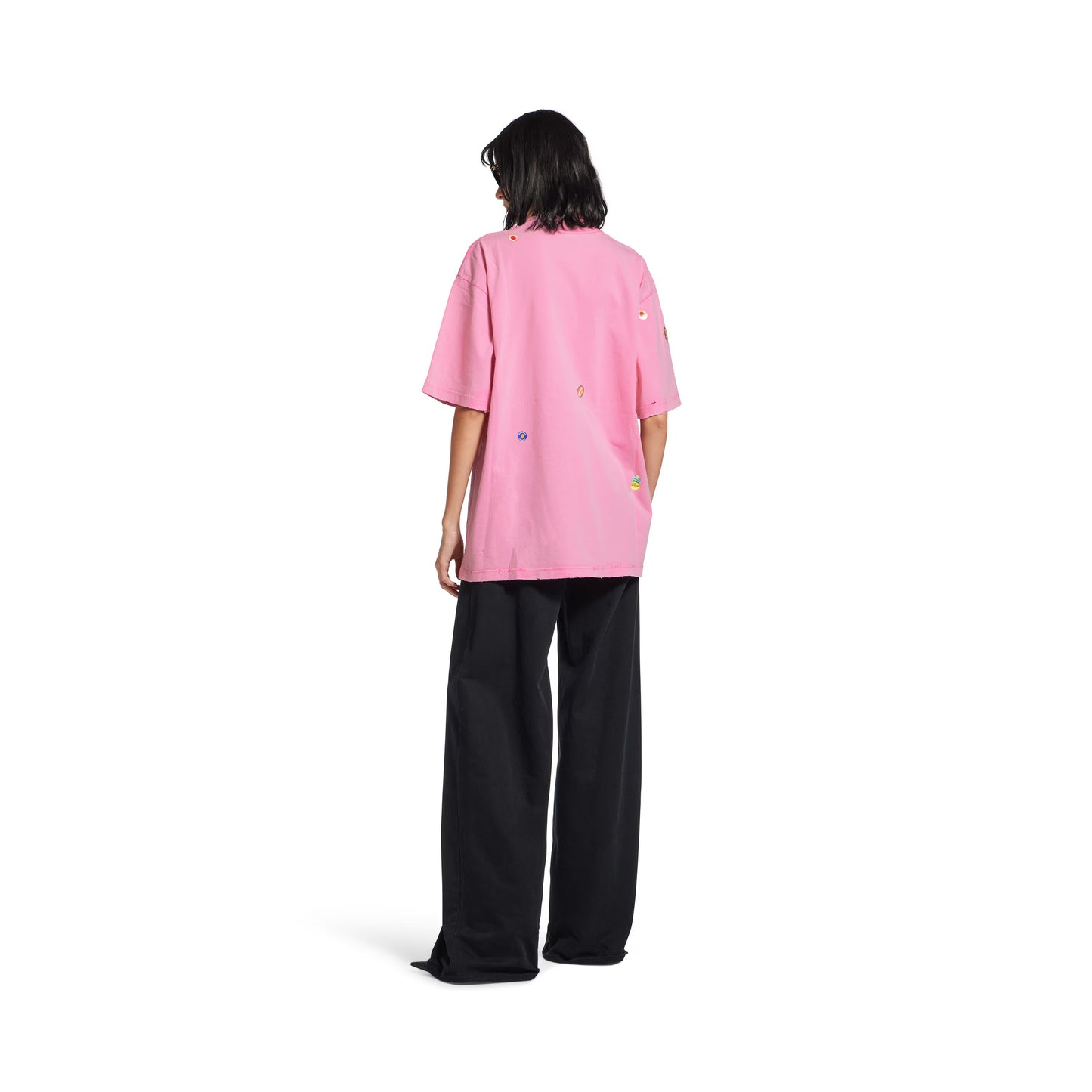Balenciaga Fruity T-shirt Medium Fit in Faded Pink