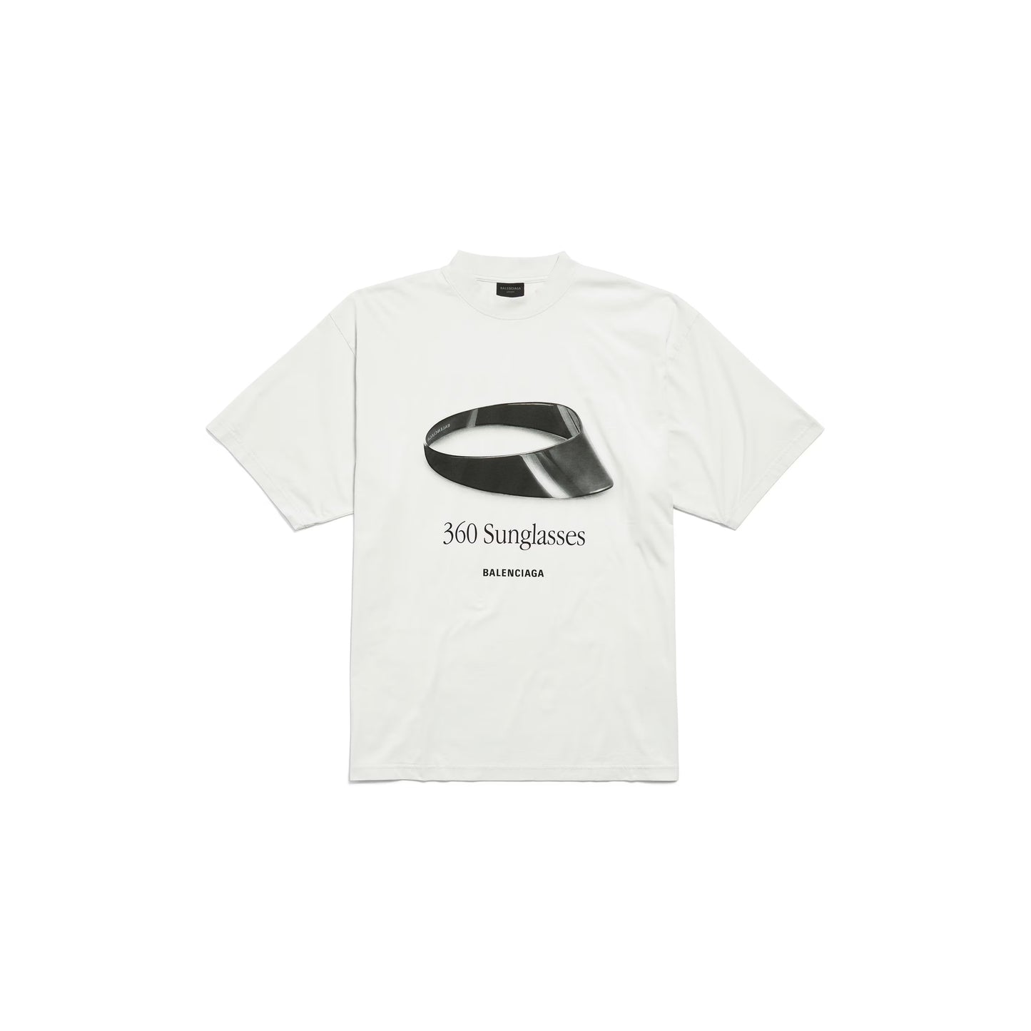 Balenciaga 360 Sunglasses T-shirt Medium Fit in Dirty White