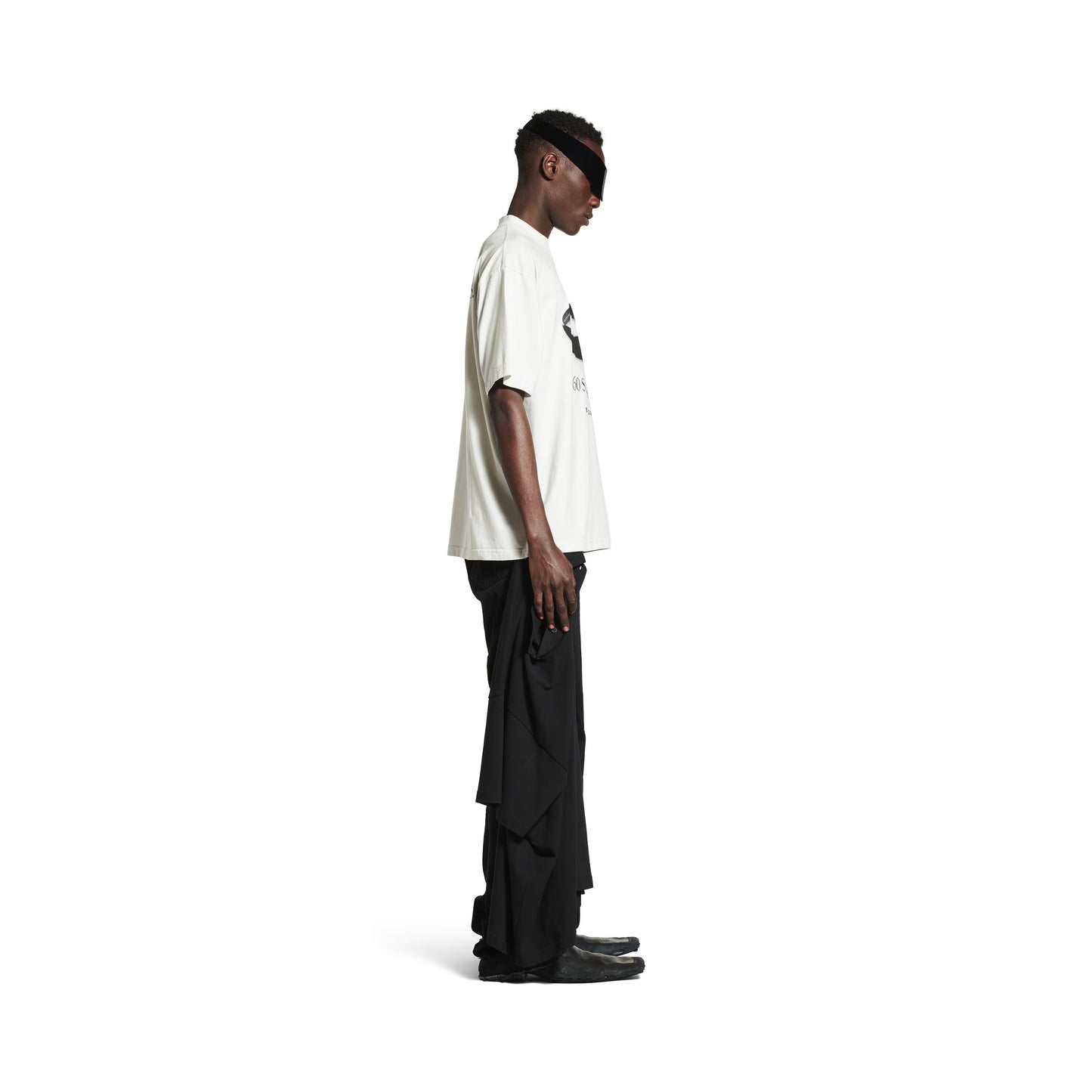 Balenciaga 360 Sunglasses T-shirt Medium Fit in Dirty White