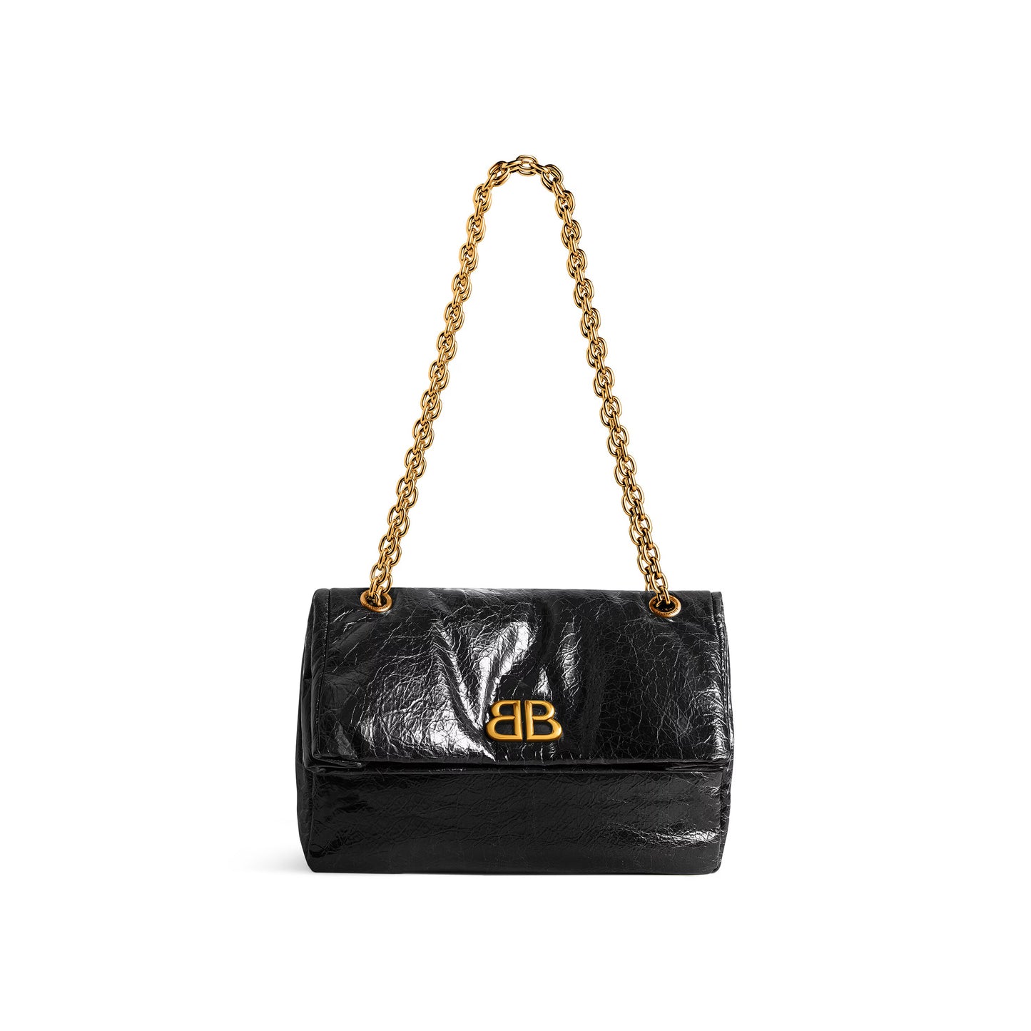 Balenciaga Monaco Small Chain Bag in Black