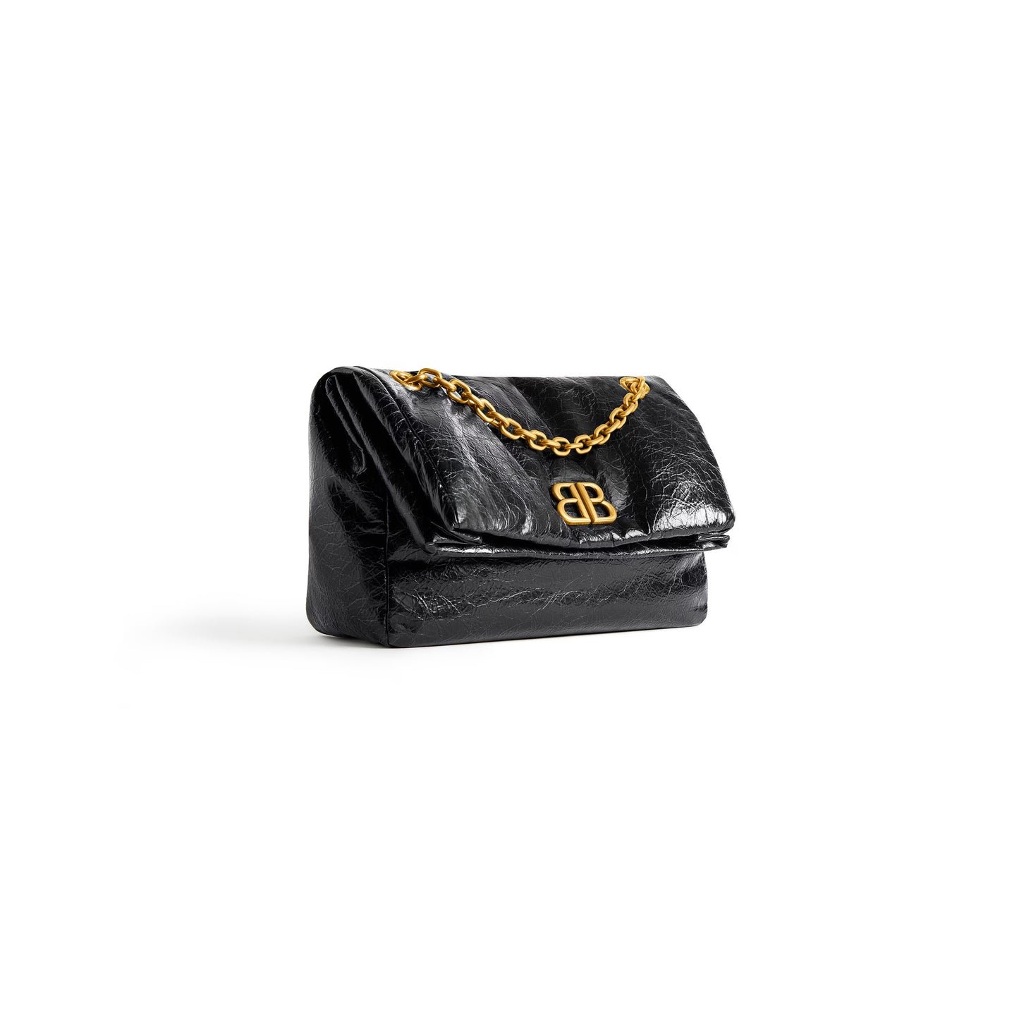 Balenciaga Monaco Small Chain Bag in Black