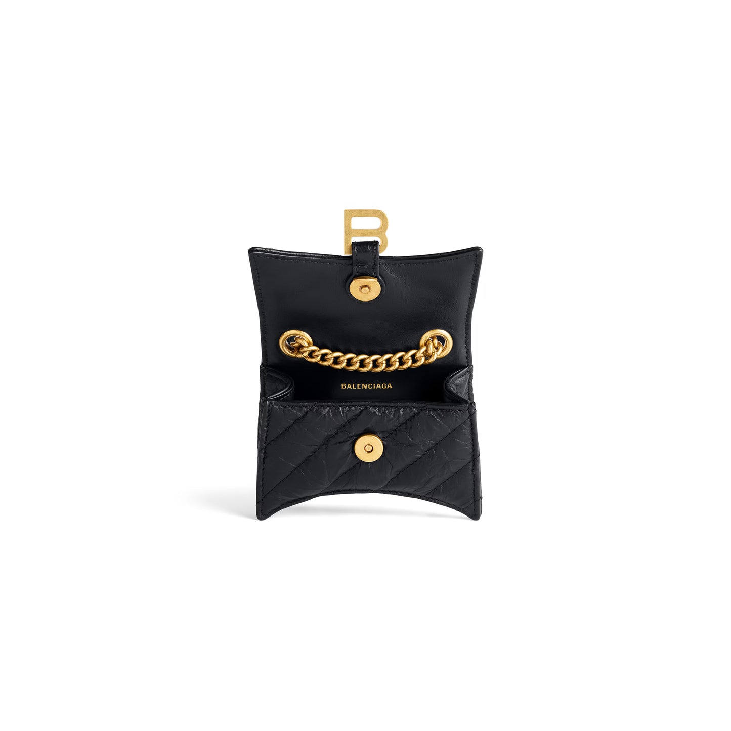 Balenciaga Crush Mini Chain Bag Quilted in Black