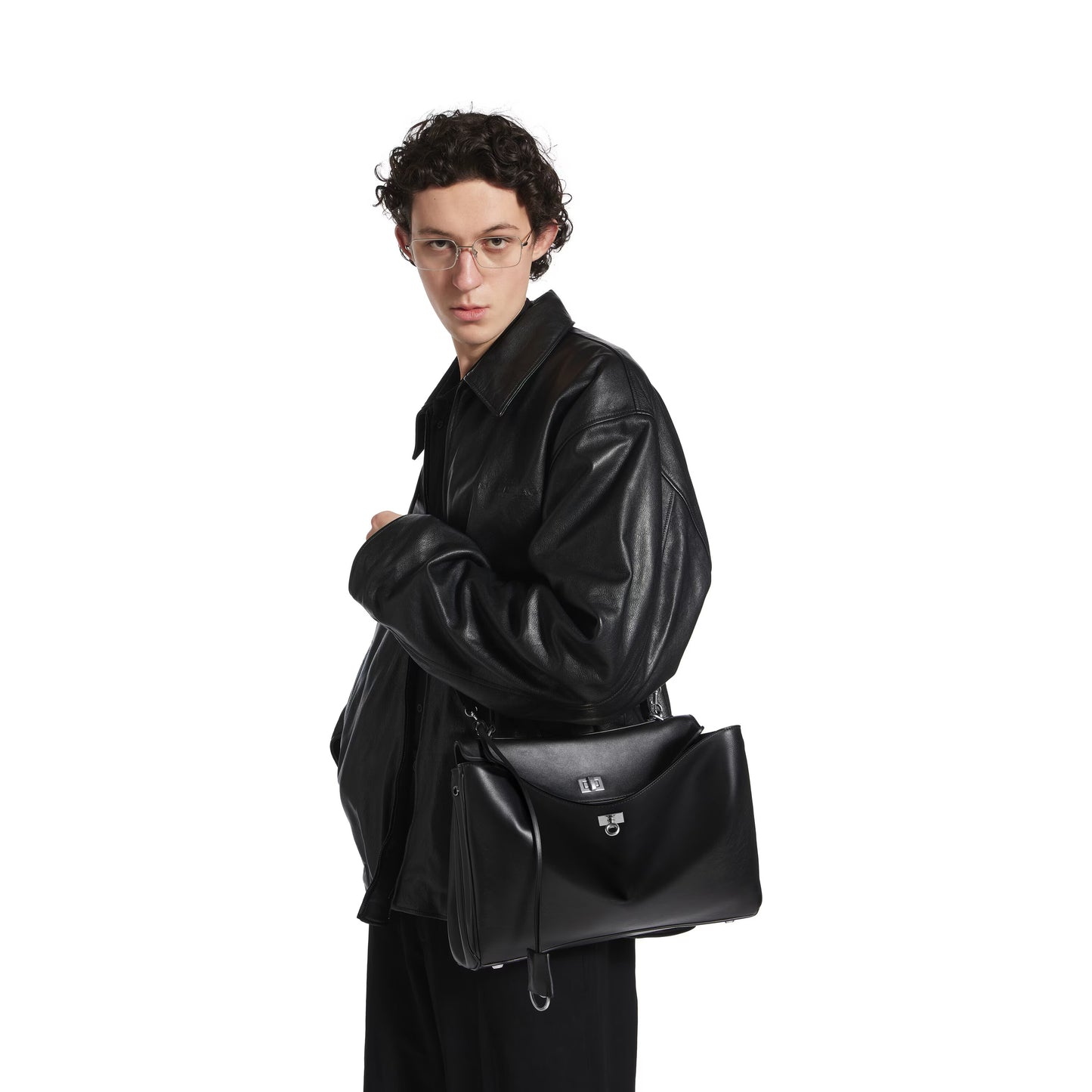 Balenciaga Rodeo Medium Handbag in Black