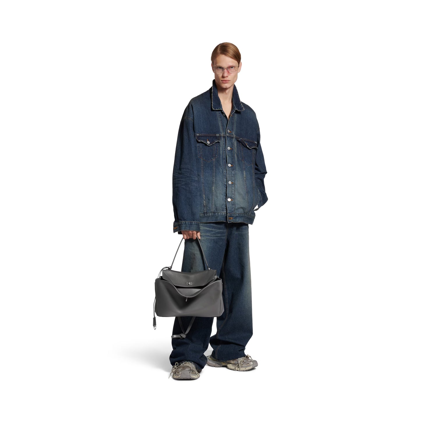 Balenciaga Rodeo Handbag Medium in Grey