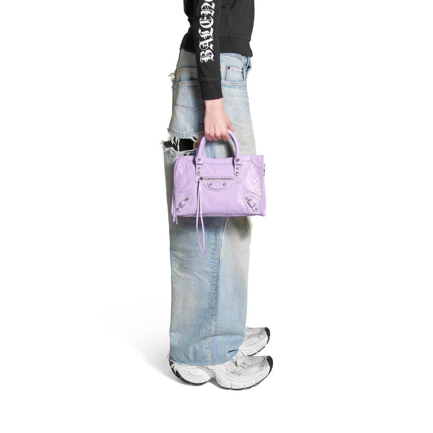 Balenciaga Le City Small Bag in Light Purple