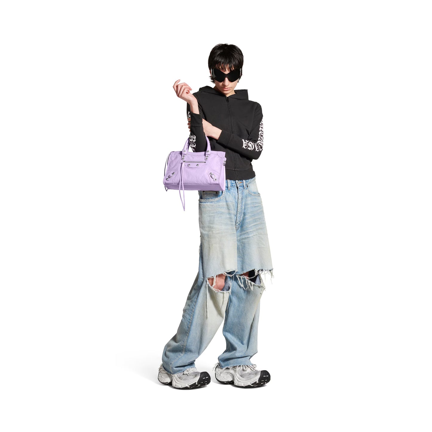 Balenciaga Le City Small Bag in Light Purple