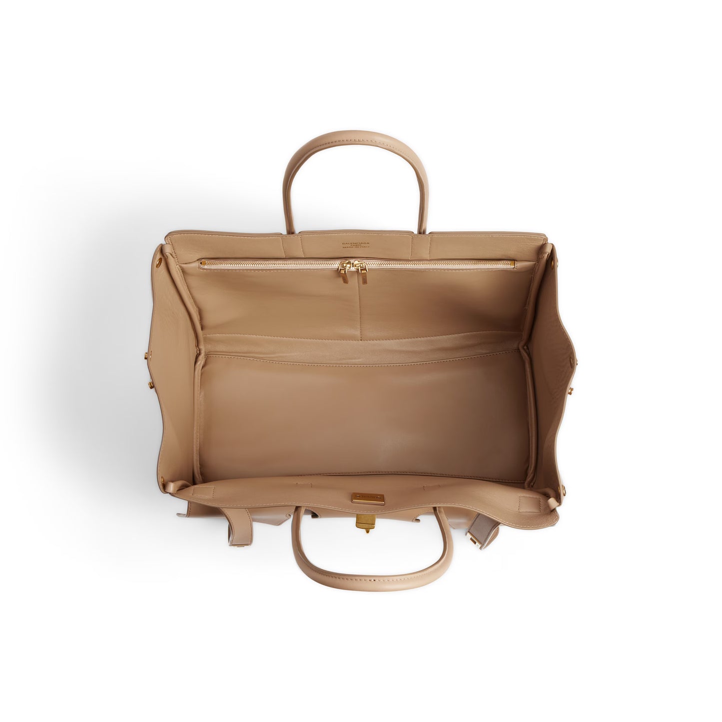 Balenciaga Bel Air Medium Carry All Bag in Latte