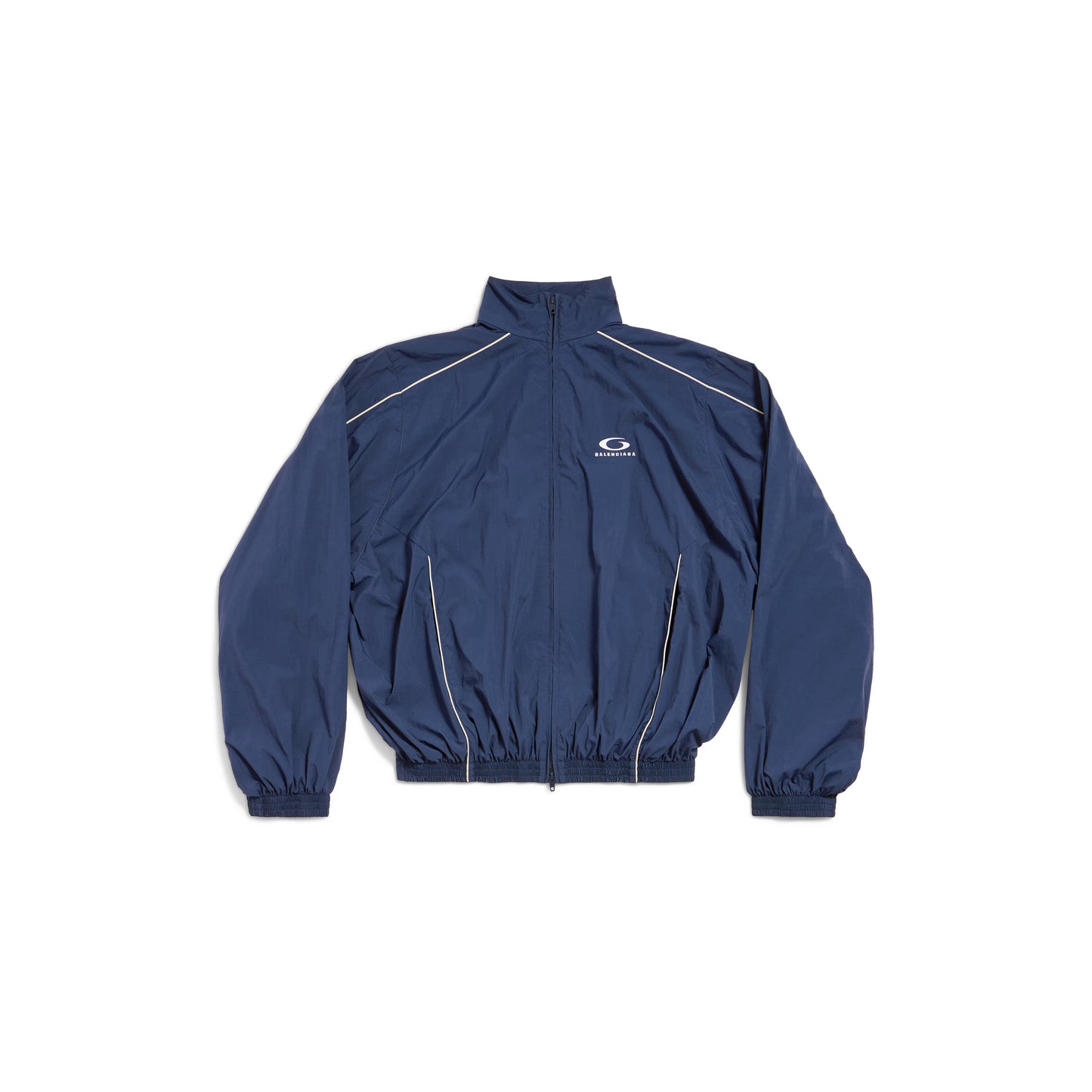 Balenciaga Loop Sports Icon Large Tracksuit Jacket in Navy