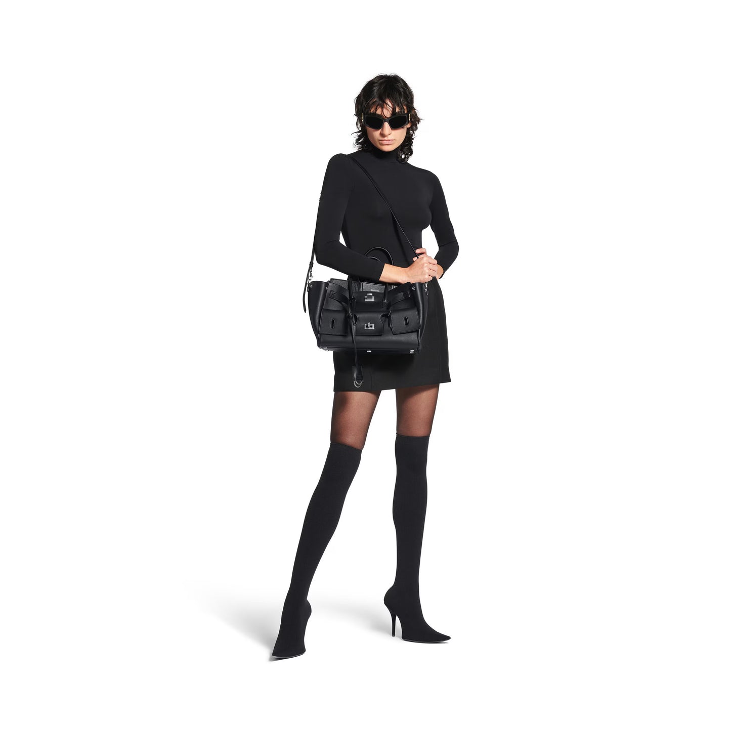 Balenciaga Bel Air Small Carry All Bag in Black