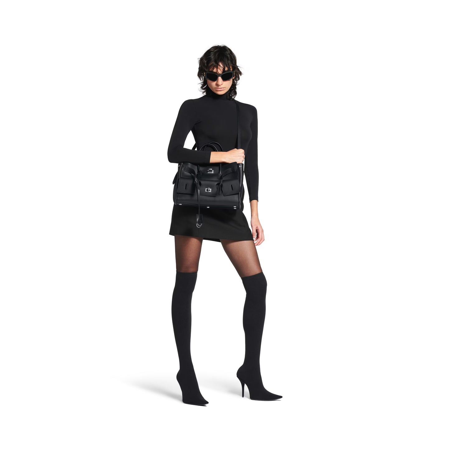 Balenciaga Bel Air Small Carry All Bag in Black