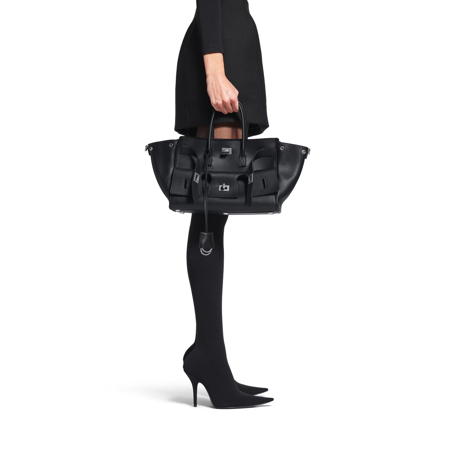 Balenciaga Bel Air Small Carry All Bag in Black