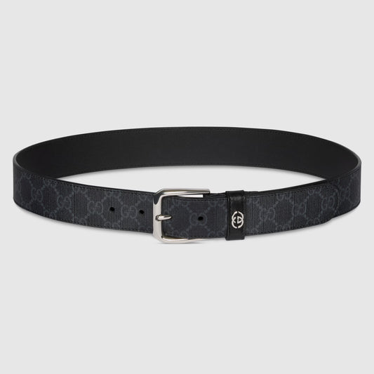 Belt with Interlocking G detail