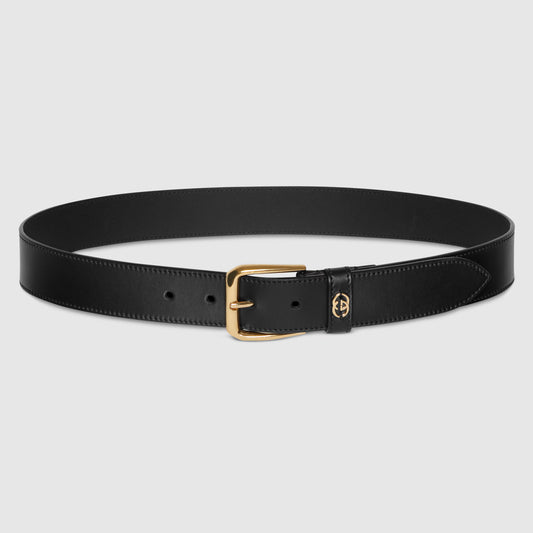 Belt with Interlocking G detail